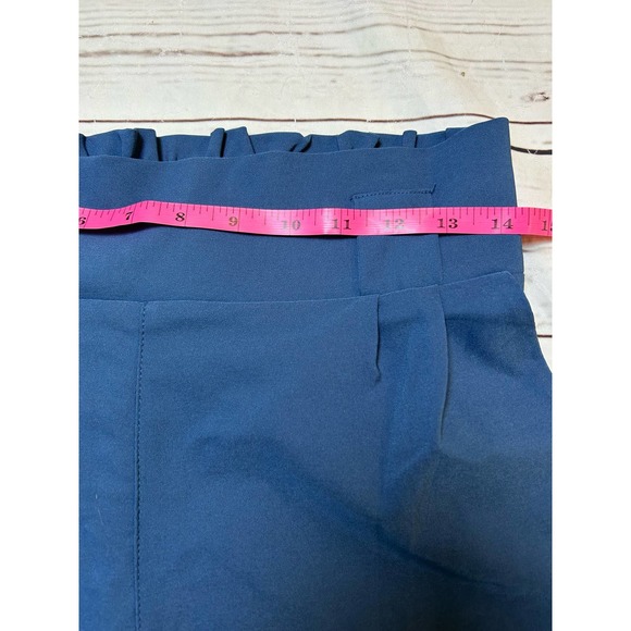 Grace Karin New Blue Paperbag Capris Bow Detail Size Medium 28 inch Waist - Picture 5 of 8